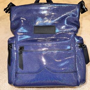 Hunter rubberized leather top clip backpack, Rare!